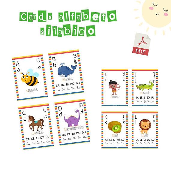 Flashcards Alfabeto Silábico 4 Cards Por Página (pdf)