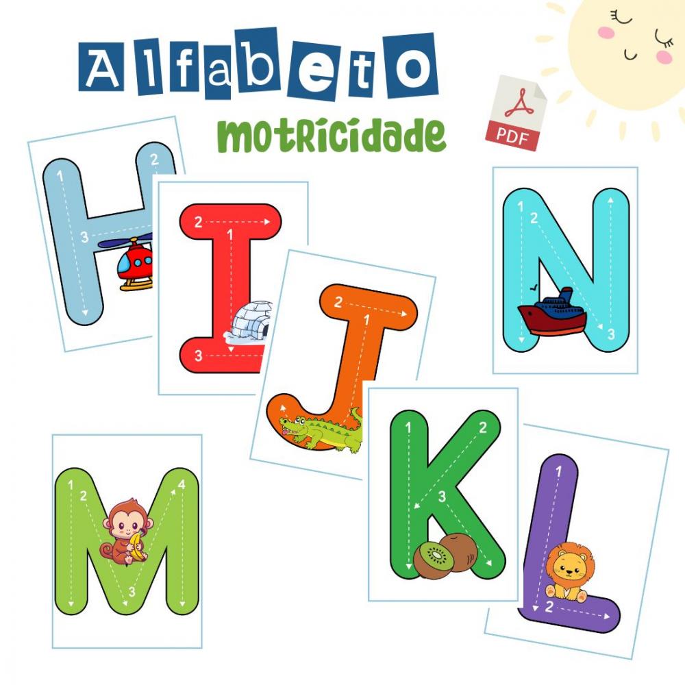 Alfabeto Motricidade Letra Bastão (arquivo Pdf)