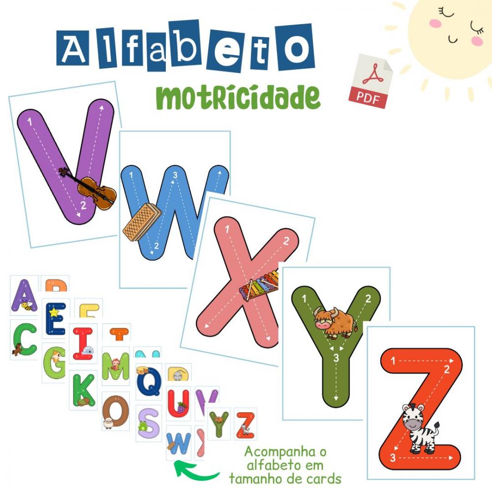 Alfabeto Motricidade Letra Bastão (arquivo Pdf)
