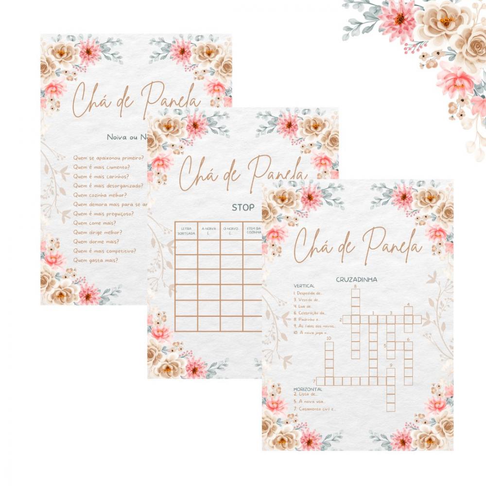Kit Brincadeiras Chá de Panela Floral (pdf)
