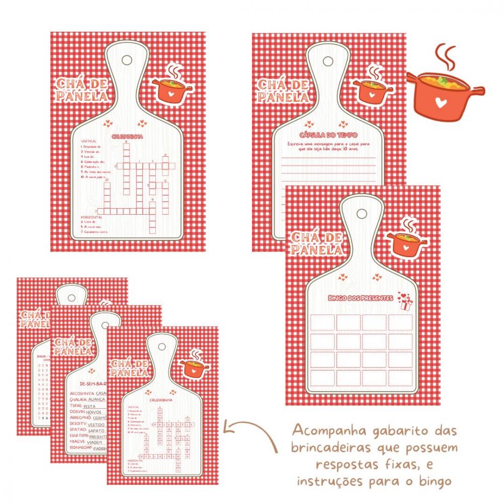 Kit Brincadeiras Chá de Panela (xadrez) - pdf