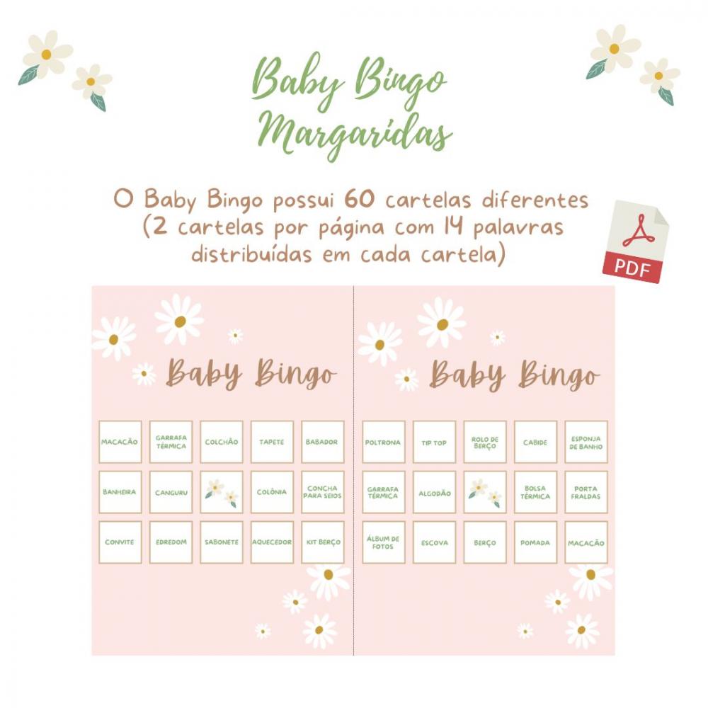 Baby Bingo Margaridas (60 Cartelas) pdf