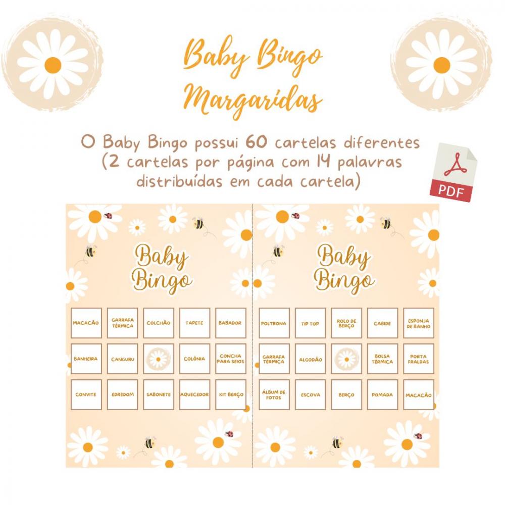 Baby Bingo Margaridas (60 Cartelas) pdf