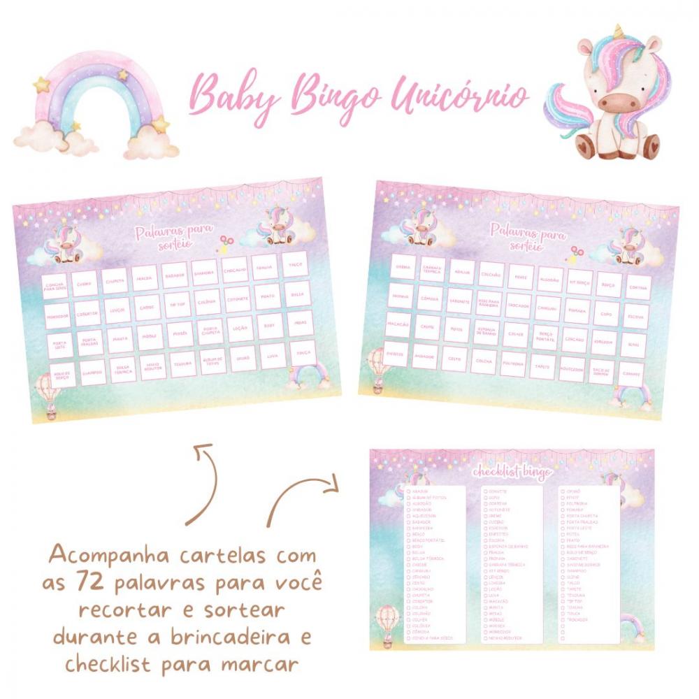Baby Bingo Unicórnio (60 Cartelas) pdf