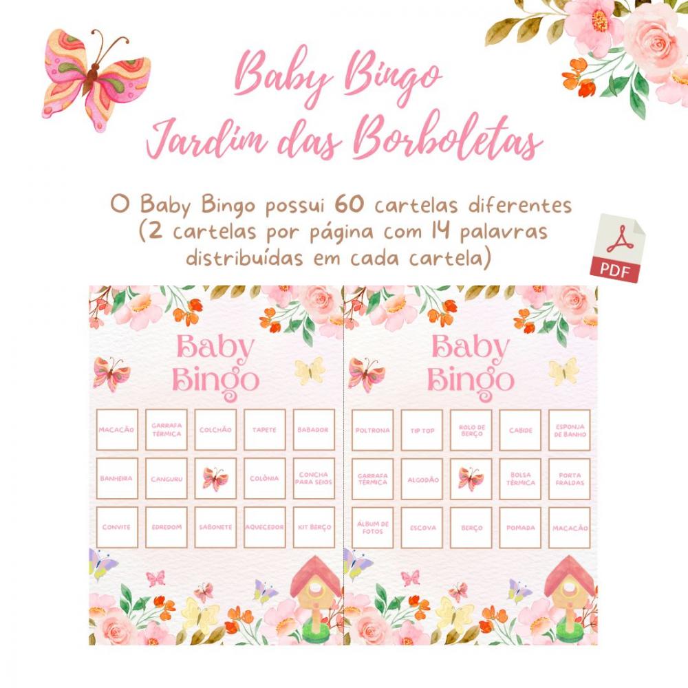 Baby Bingo Jardim das Borboletas (60 Cartelas) pdf