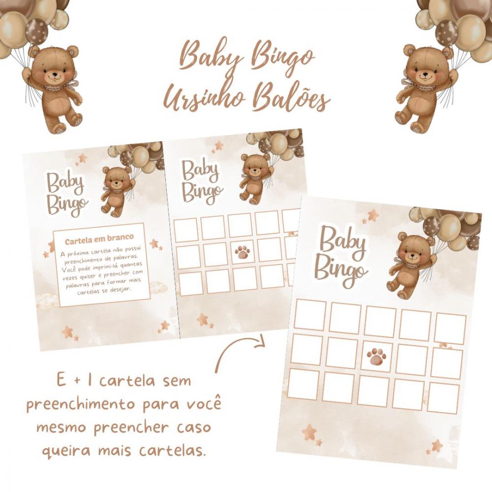 Baby Bingo Ursinho Balões (60 Cartelas) pdf