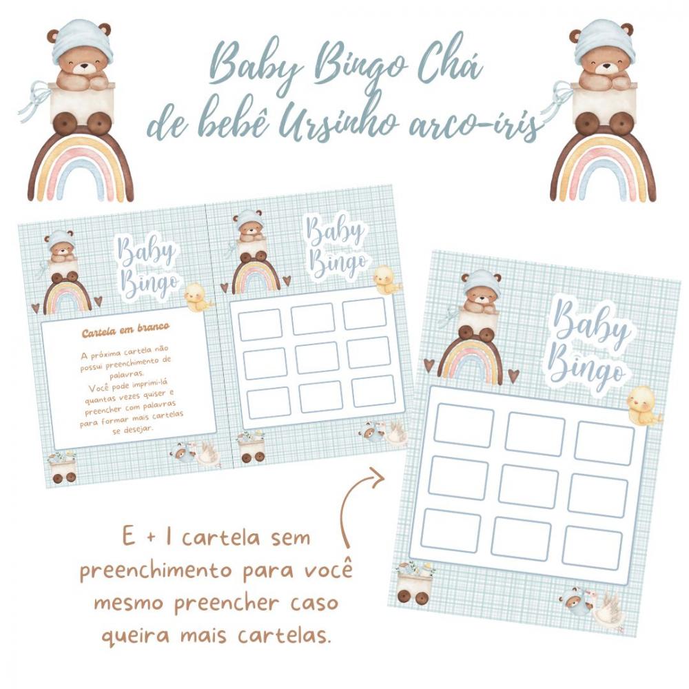 Baby Bingo Ursinho Arco-íris - 100 Cartelas pdf