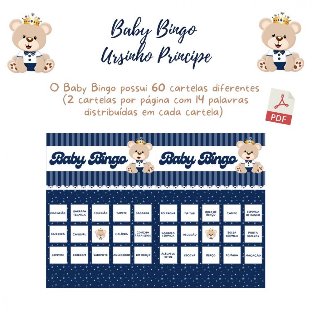 Baby Bingo Ursinho Príncipe (60 Cartelas) pdf