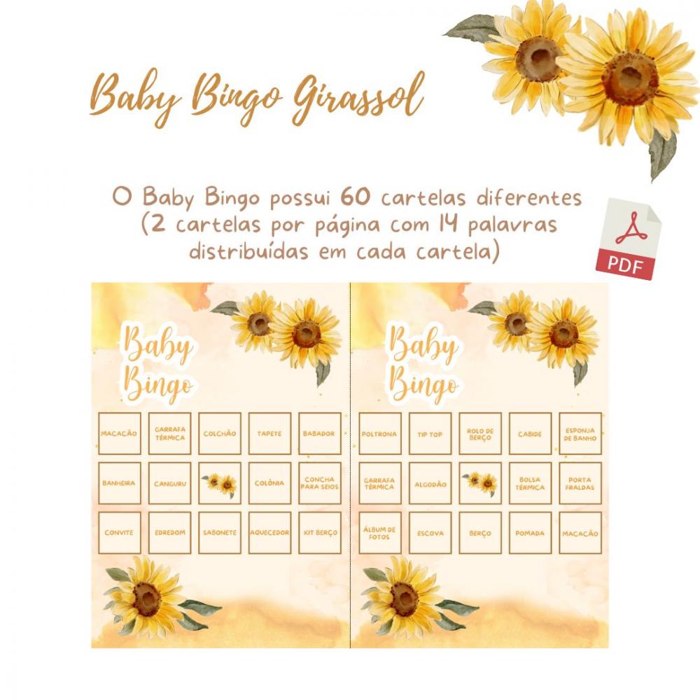 Baby Bingo Girassol (60 Cartelas) pdf