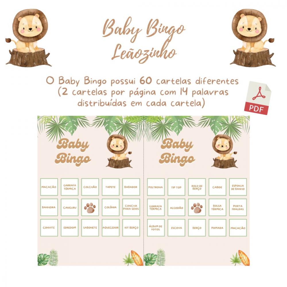 Baby Bingo Leãozinho (60 Cartelas) pdf