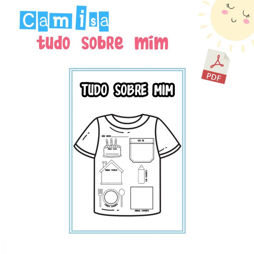 Camisa Tudo Sobre Mim (arquivo Pdf)