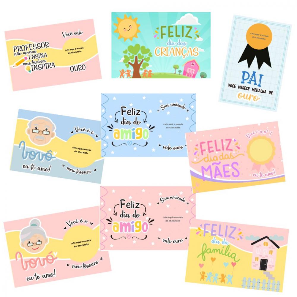 Kit Lembrancinhas Escolares(cards) (arquivo Pdf)