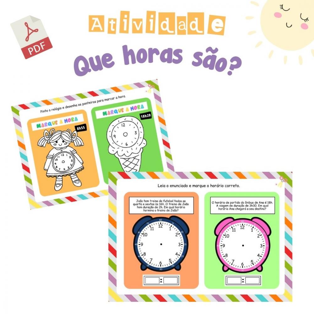 Atividade Que Horas São?