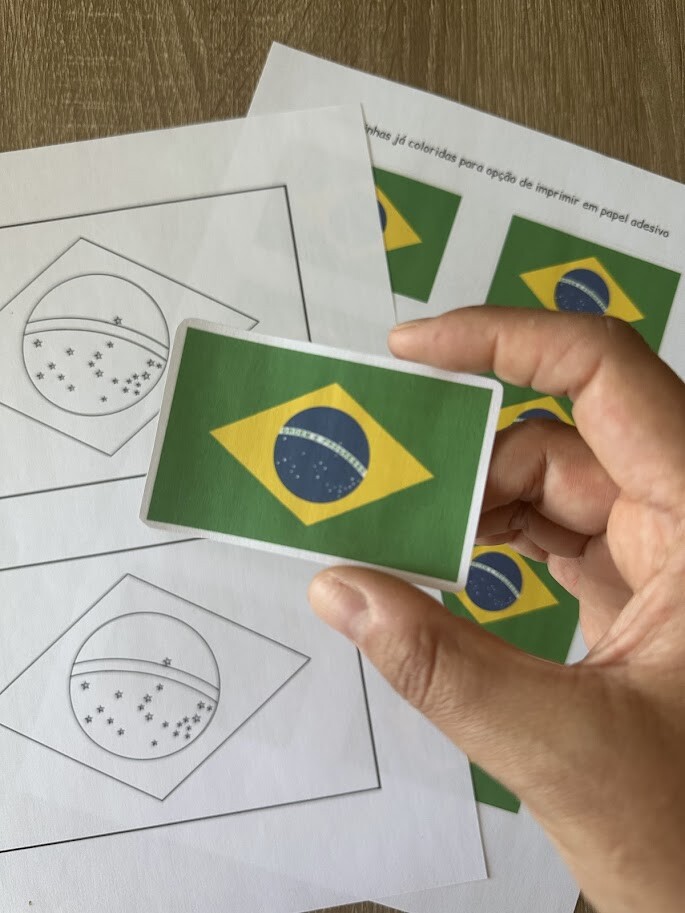 Bandeira do Brasil para colorir (PDF)