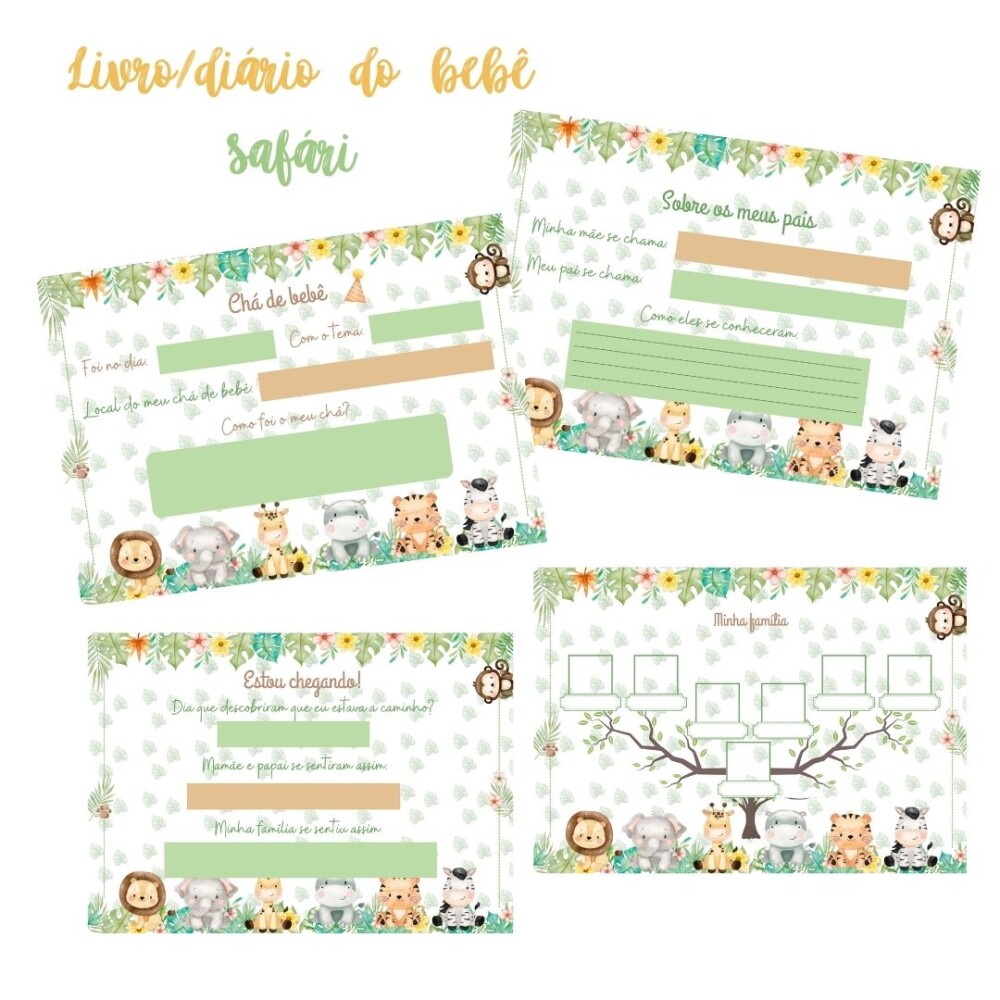 Diário do bebê - Safári (PDF)