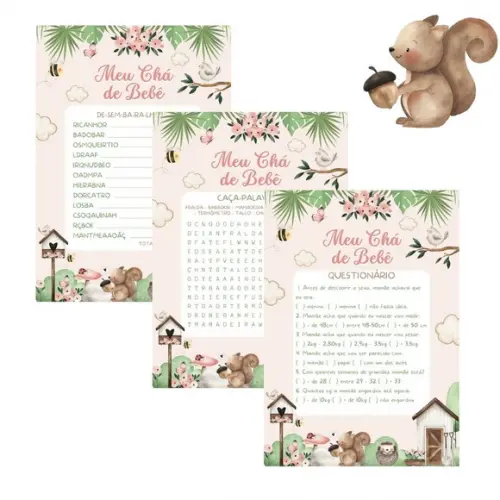 Kit Brincadeiras Chá de Bebê Meu Jardim (pdf)