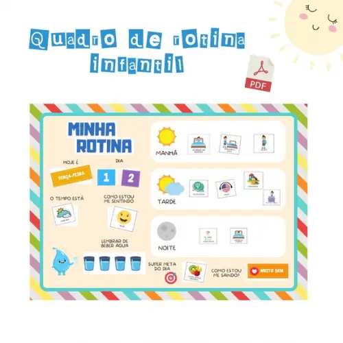 Quadro Rotina Infantil (digital Pdf)