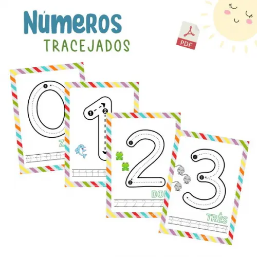 Números Tracejados (arquivo Digital em Pdf)