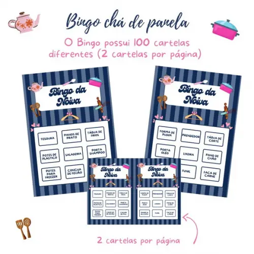 Bingo da Noiva (100 Cartelas) - pdf
