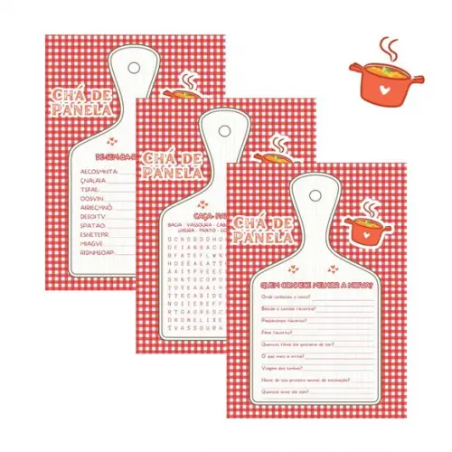 Kit Brincadeiras Chá de Panela (xadrez) - pdf