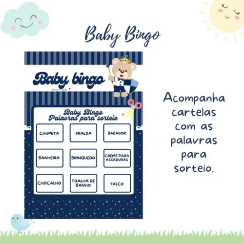 Baby Bingo Ursinho Príncipe 50 Cartelas (pdf)