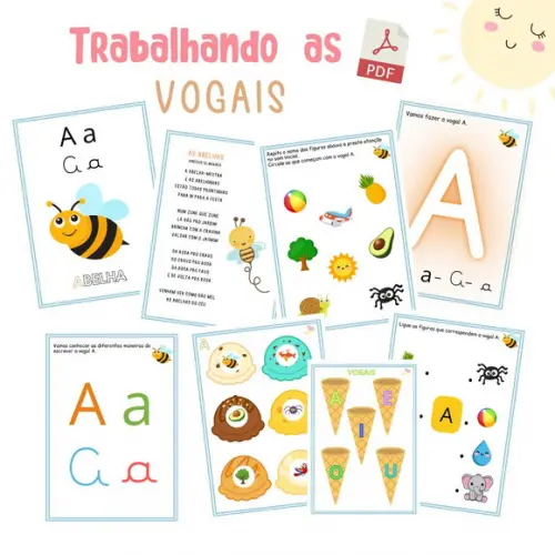 Atividade Trabalhando as Vogais (arquivo Pdf)