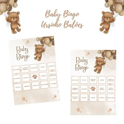 Baby Bingo Ursinho Balões (60 Cartelas) pdf