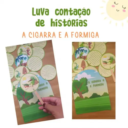 História na Luva - a Cigarra e a Formiga (arquivo Pdf)