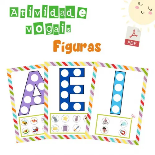 Atividade Vogais Gravuras (arquivo Digital Pdf)