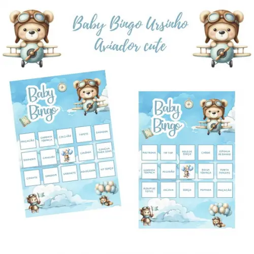 Baby Bingo Ursinho Aviador Cute (60 Cartelas) pdf