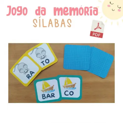 Jogo da Memória Sílabas (pdf)