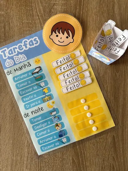 Quadro de Tarefas Infantil (digital Pdf)