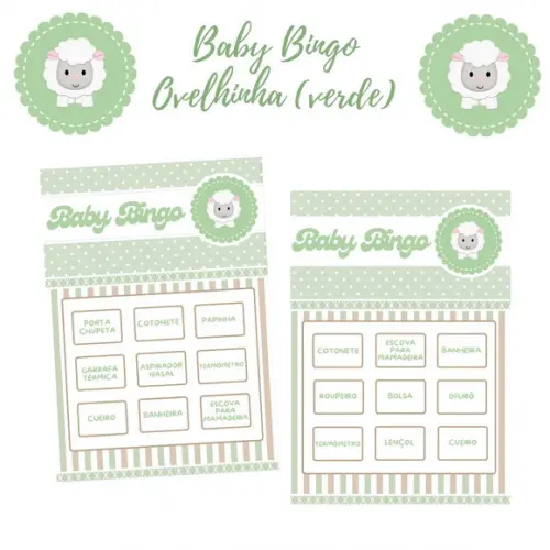 Baby Bingo Ovelhinha (verde) - 100 Cartelas pdf