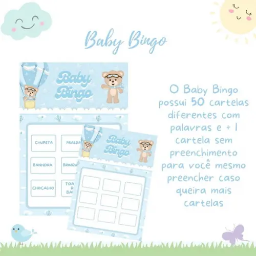Baby Bingo Ursinho Baloeiro 50 Cartelas (pdf)