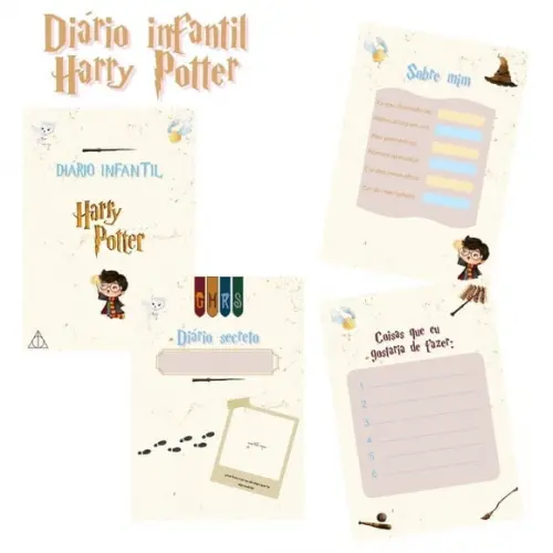 Diário Infantil Harry Potter (arquivo Pdf)
