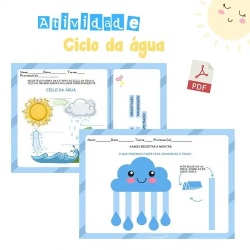 Atividade Ciclo Da Água (arquivo (pdf)