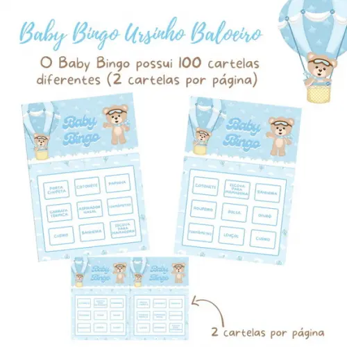 Baby Bingo Ursinho Baloeiro - 100 Cartelas pdf