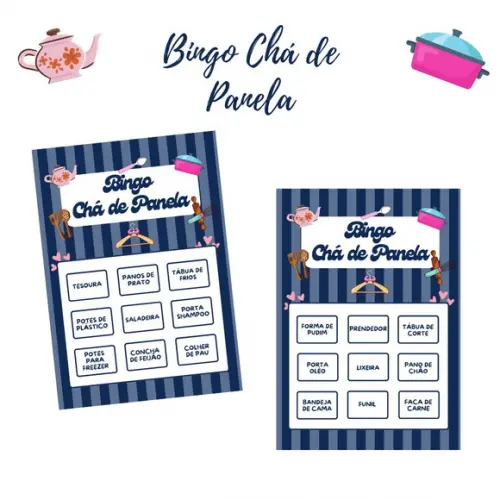 Bingo Chá de Panela (azul) (100 Cartelas) - pdf
