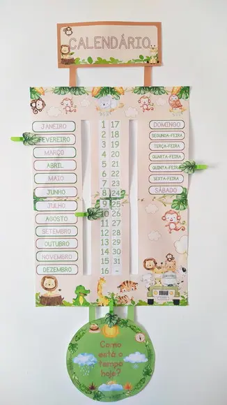 Painel Calendário - Safári (arquivo Pdf)