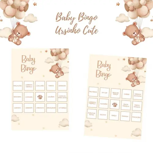 Baby Bingo Ursinho Cute - Bege (60 Cartelas) pdf