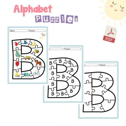 Quebra-cabeça Alfabeto Letra Inglês (arquivo Pdf)