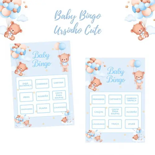 Baby Bingo Ursinho Cute Azul (30 Cartelas) pdf