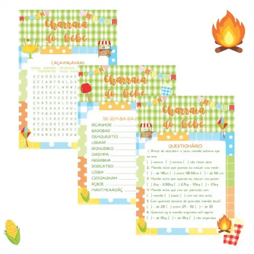 Kit Brincadeiras Charraiá do Bebê Festa Junina/caipira (pdf)