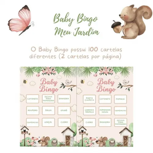 Baby Bingo Meu Jardim - 100 Cartelas pdf