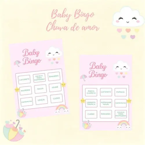 Baby Bingo Chuva de Amor - 100 Cartelas pdf