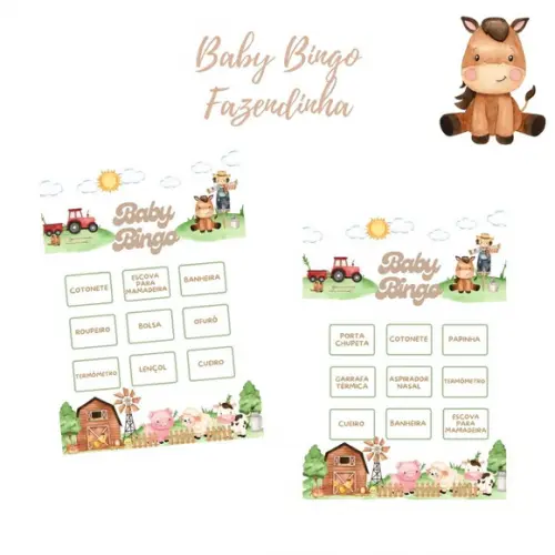 Baby Bingo Fazendinha (100 Cartelas) - pdf