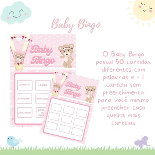 Baby Bingo Ursinha Baloeira 50 Cartelas (pdf)