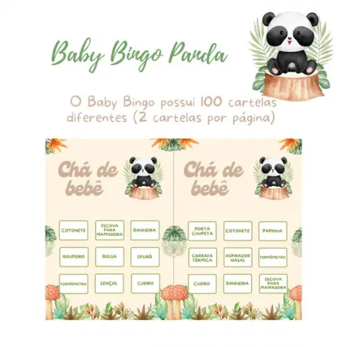 Baby Bingo Panda - 100 Cartelas pdf