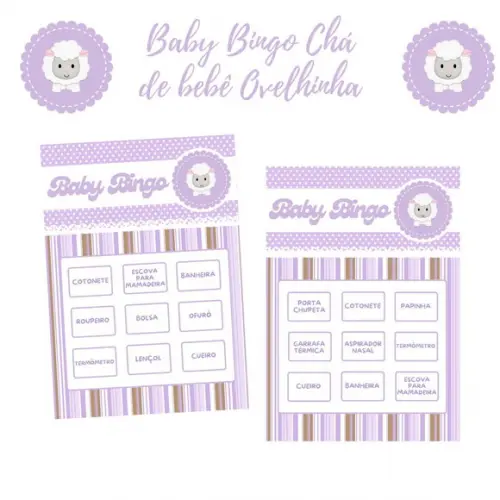 Baby Bingo Ovelhinha (lilás) - 100 Cartelas pdf