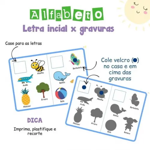 Atividade Alfabeto Letra Inicial X Gravuras